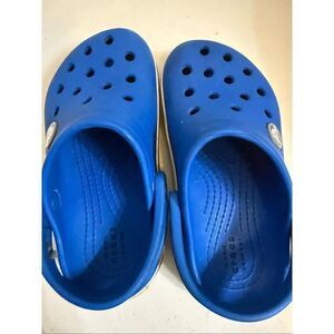 Crocs Toddler Kids Crocband Waterproof Slip On Clogs Blue Size C8